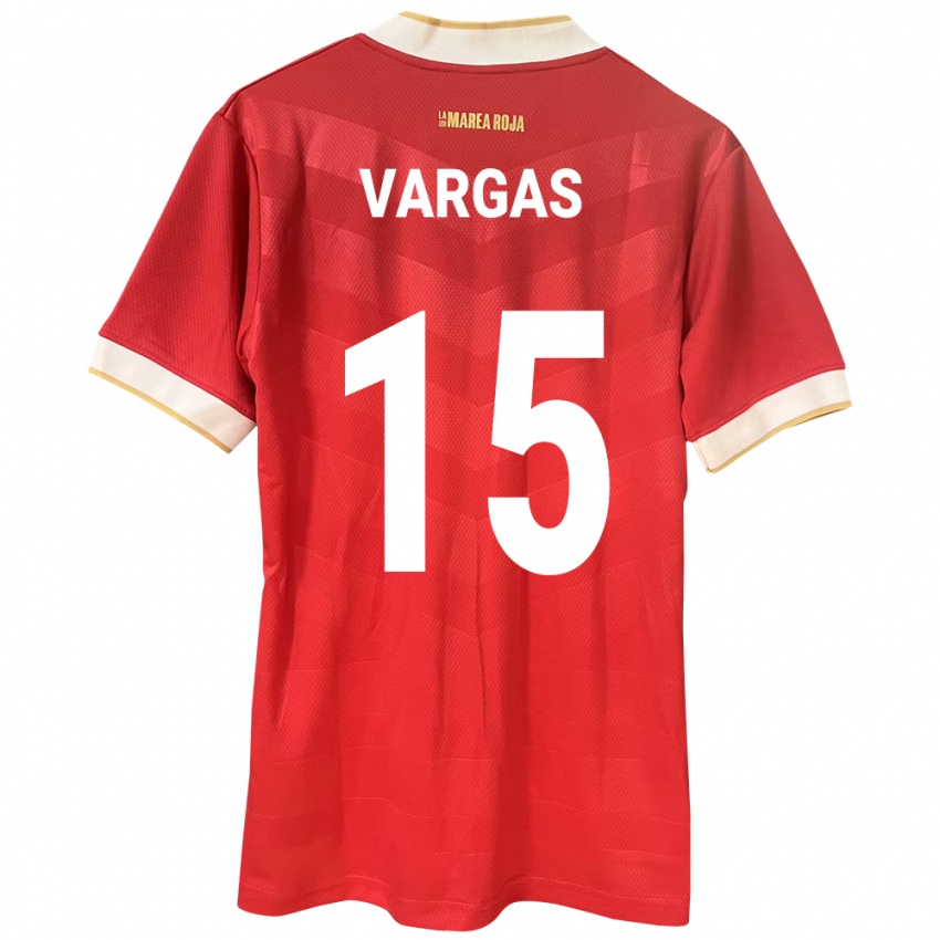 Damen Panama Rosario Vargas #15 Rot Heimtrikot Trikot 24-26 T-Shirt