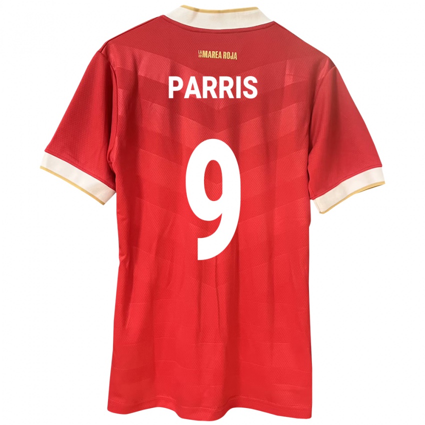 Damen Panama Katherine Parris #9 Rot Heimtrikot Trikot 24-26 T-Shirt