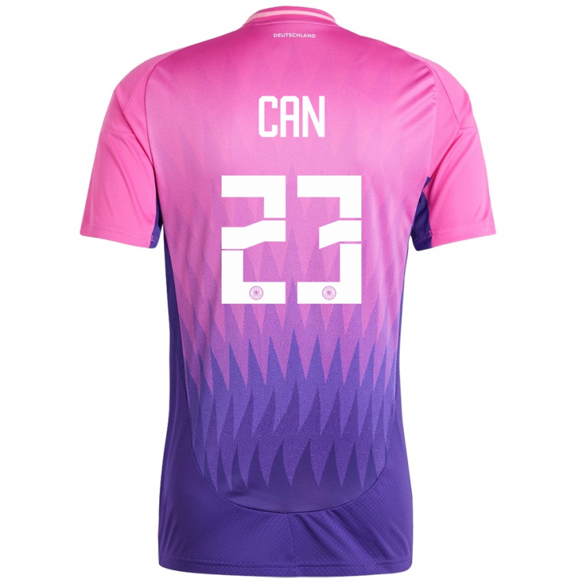 Damen Deutschland Emre Can #23 Pink Lila Auswärtstrikot Trikot 24-26 T-Shirt
