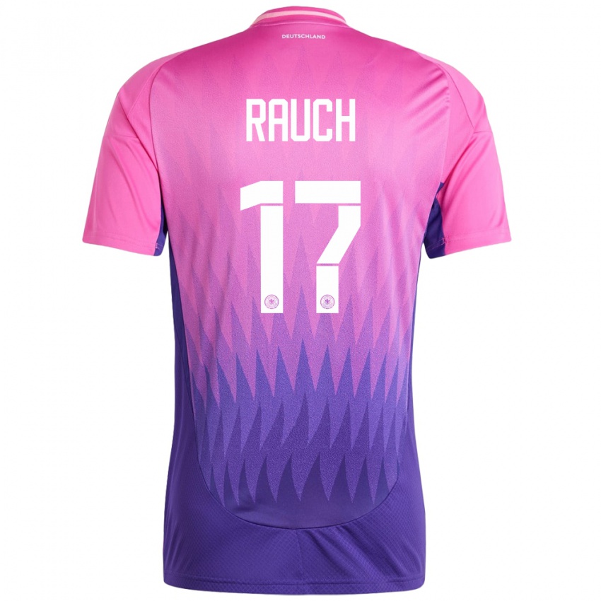 Damen Deutschland Felicitas Rauch #17 Pink Lila Auswärtstrikot Trikot 24-26 T-Shirt