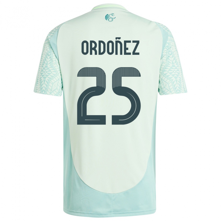 Damen Mexiko Diana Ordonez #25 Leinengrün Auswärtstrikot Trikot 24-26 T-Shirt