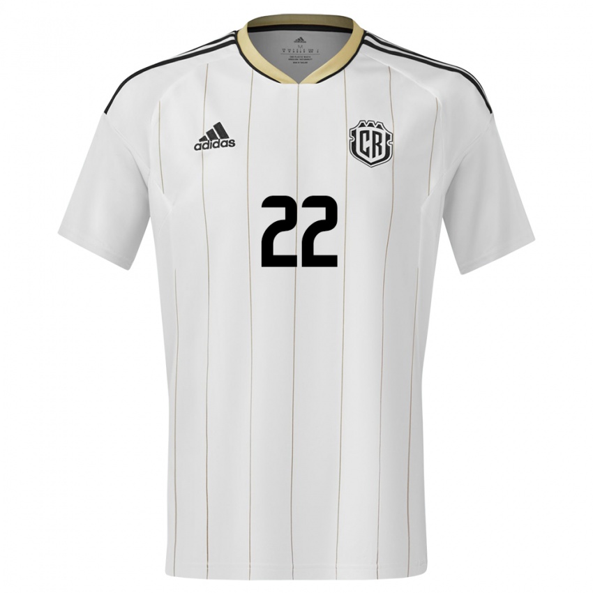 Damen Costa Rica Cristel Sandi #22 Weiß Auswärtstrikot Trikot 24-26 T-Shirt
