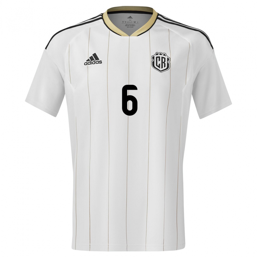 Damen Costa Rica Carol Sanchez #6 Weiß Auswärtstrikot Trikot 24-26 T-Shirt