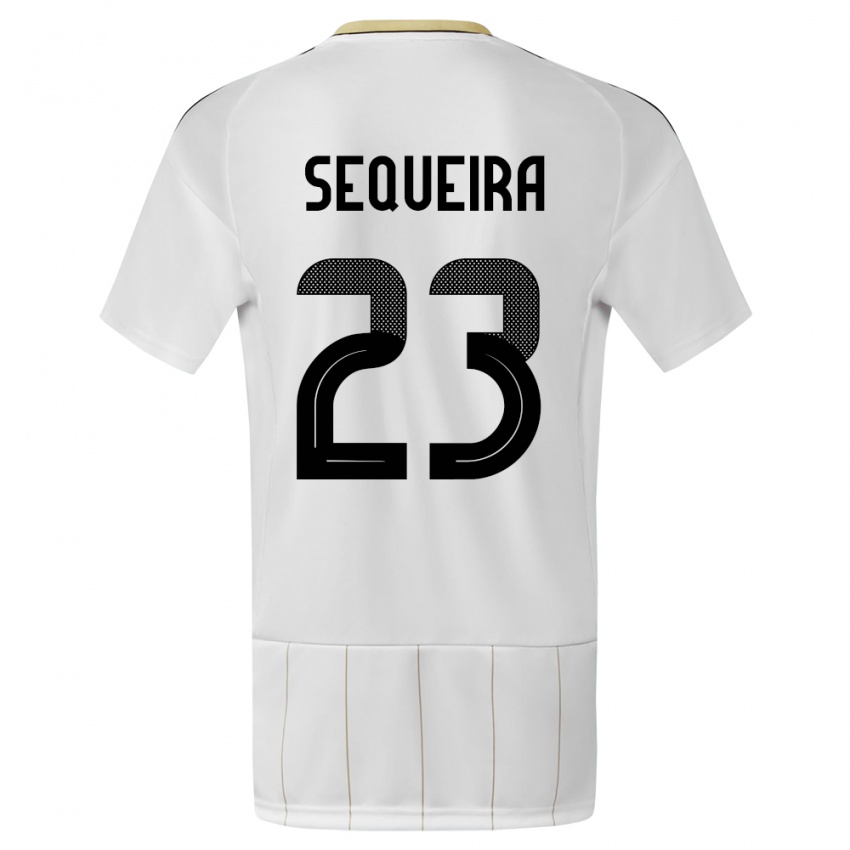 Damen Costa Rica Patrick Sequeira #23 Weiß Auswärtstrikot Trikot 24-26 T-Shirt