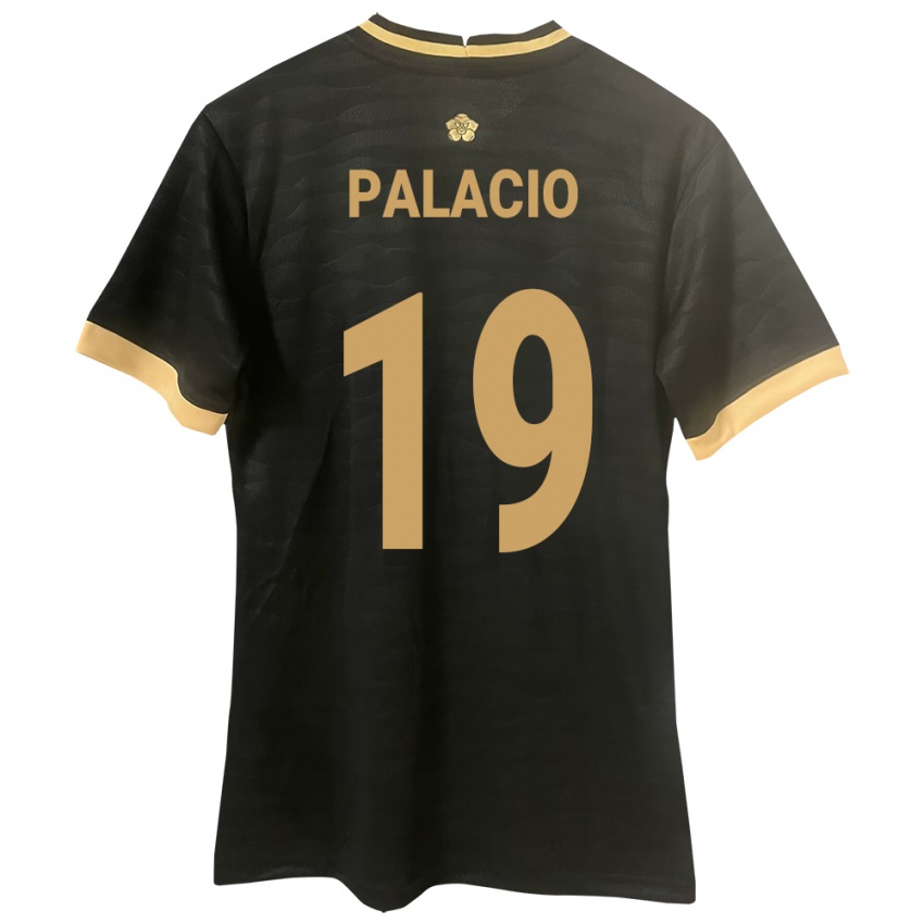 Damen Panama Yarelis Palacio #19 Schwarz Auswärtstrikot Trikot 24-26 T-Shirt