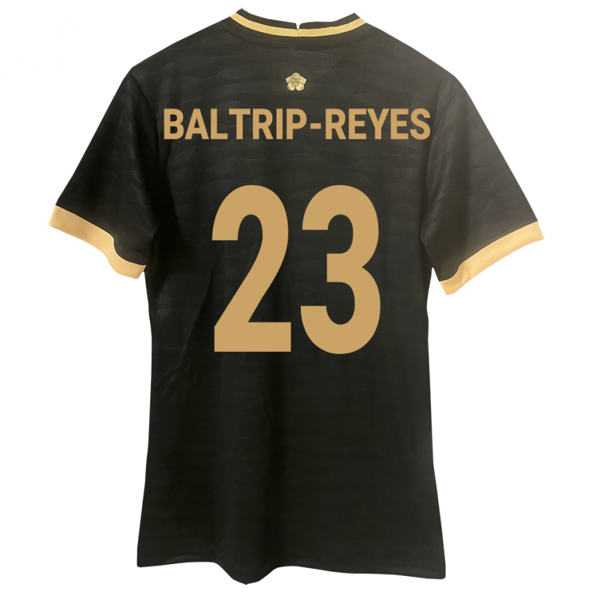 Damen Panama Carina Baltrip-Reyes #23 Schwarz Auswärtstrikot Trikot 24-26 T-Shirt