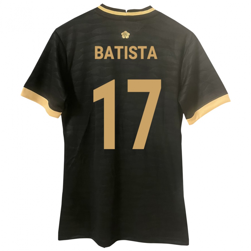 Damen Panama Laurie Batista #17 Schwarz Auswärtstrikot Trikot 24-26 T-Shirt