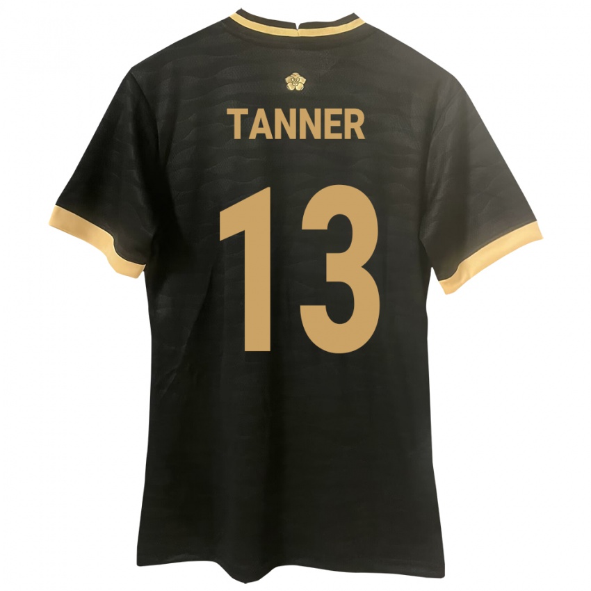 Damen Panama Riley Tanner #13 Schwarz Auswärtstrikot Trikot 24-26 T-Shirt