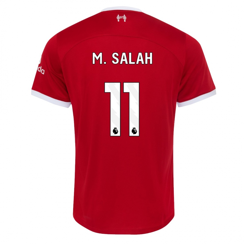 Kinder Mohamed Salah #11 Rot Heimtrikot Trikot 2023/24 T-Shirt