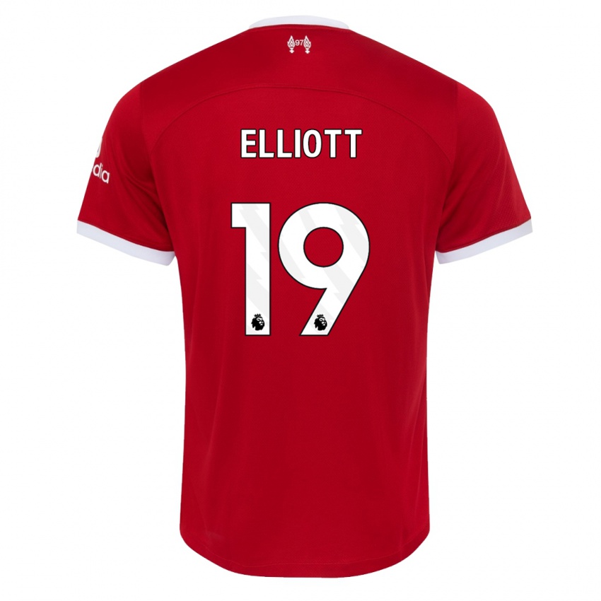 Kinder Harvey Elliott #19 Rot Heimtrikot Trikot 2023/24 T-Shirt