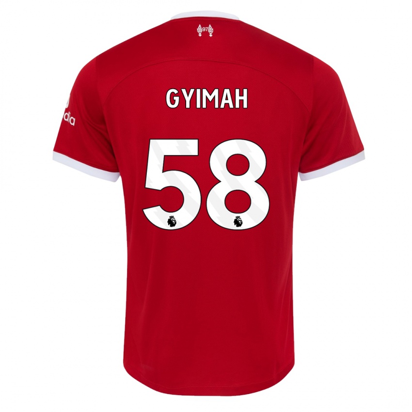 Kinder Francis Gyimah #58 Rot Heimtrikot Trikot 2023/24 T-Shirt