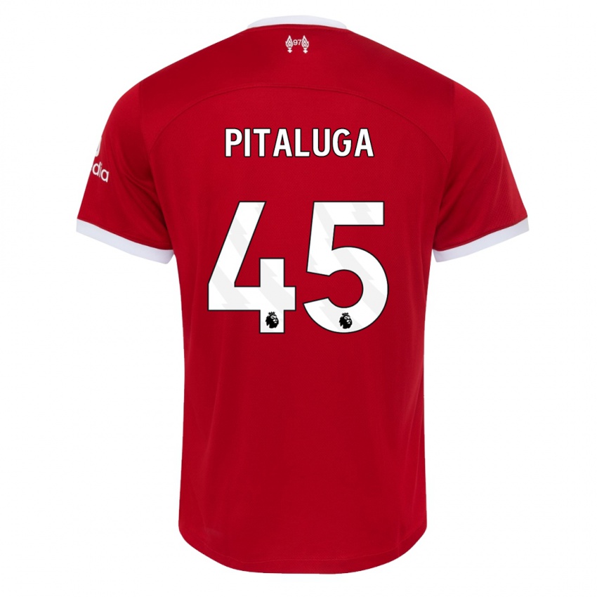 Kinder Marcelo Pitaluga #45 Rot Heimtrikot Trikot 2023/24 T-Shirt