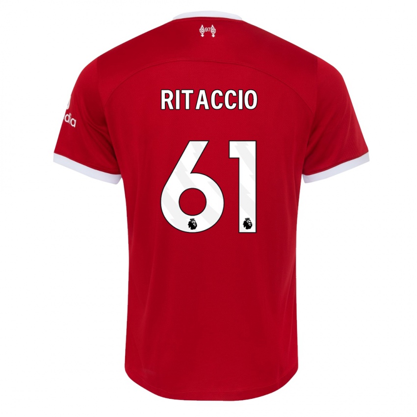 Kinder Matteo Ritaccio #61 Rot Heimtrikot Trikot 2023/24 T-Shirt
