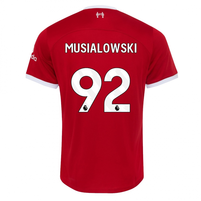 Kinder Mateusz Musialowski #92 Rot Heimtrikot Trikot 2023/24 T-Shirt