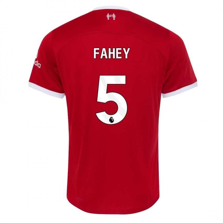 Kinder Niamh Fahey #5 Rot Heimtrikot Trikot 2023/24 T-Shirt