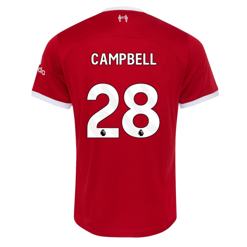 Kinder Megan Campbell #28 Rot Heimtrikot Trikot 2023/24 T-Shirt