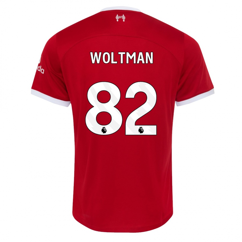 Kinder Max Woltman #82 Rot Heimtrikot Trikot 2023/24 T-Shirt