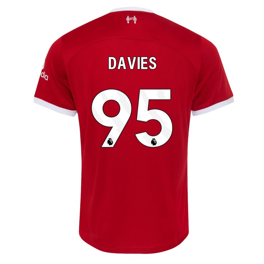 Kinder Harvey Davies #95 Rot Heimtrikot Trikot 2023/24 T-Shirt