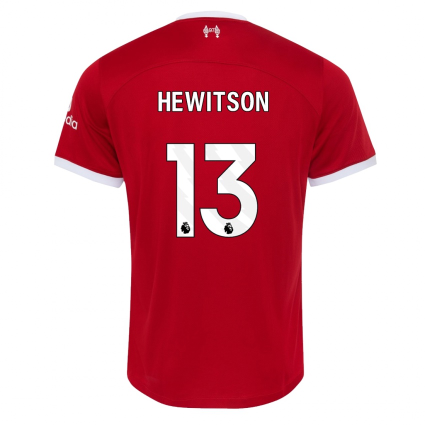 Kinder Luke Hewitson #13 Rot Heimtrikot Trikot 2023/24 T-Shirt