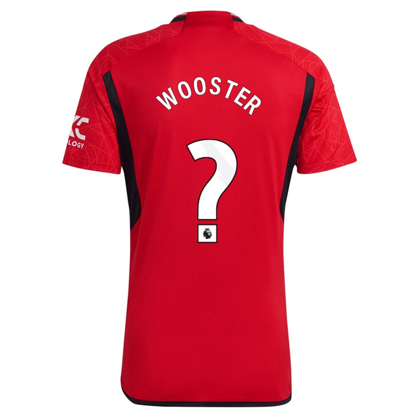 Kinder Tom Wooster #0 Rot Heimtrikot Trikot 2023/24 T-Shirt