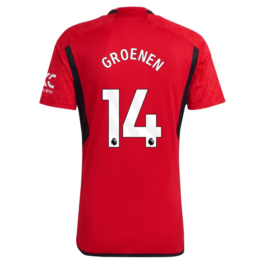 Kinder Jackie Groenen #14 Rot Heimtrikot Trikot 2023/24 T-Shirt