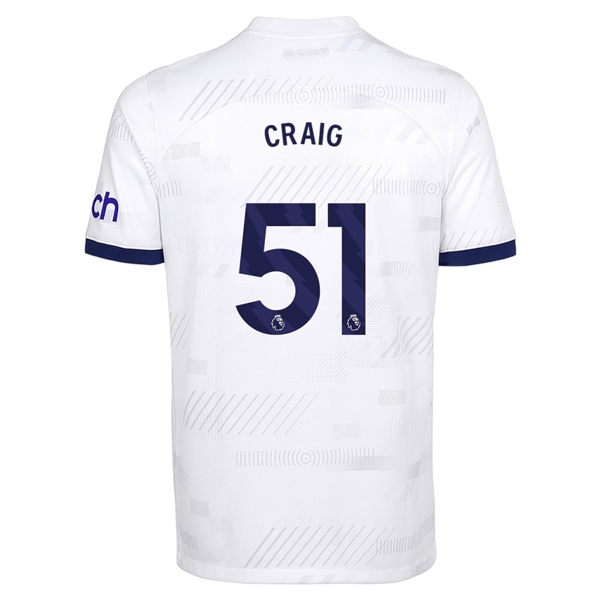 Kinder Matthew Craig #51 Weiß Heimtrikot Trikot 2023/24 T-Shirt