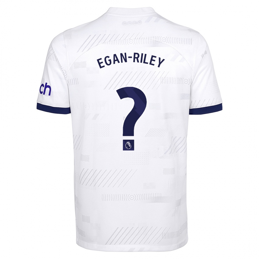 Kinder Roman Egan-Riley #0 Weiß Heimtrikot Trikot 2023/24 T-Shirt