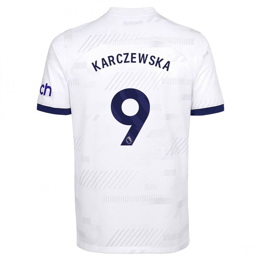 Kinder Nikola Karczewska #9 Weiß Heimtrikot Trikot 2023/24 T-Shirt