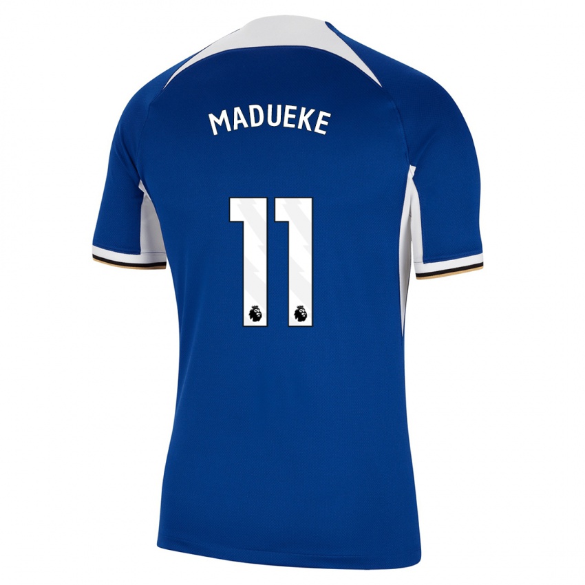 Kinder Noni Madueke #11 Blau Heimtrikot Trikot 2023/24 T-Shirt