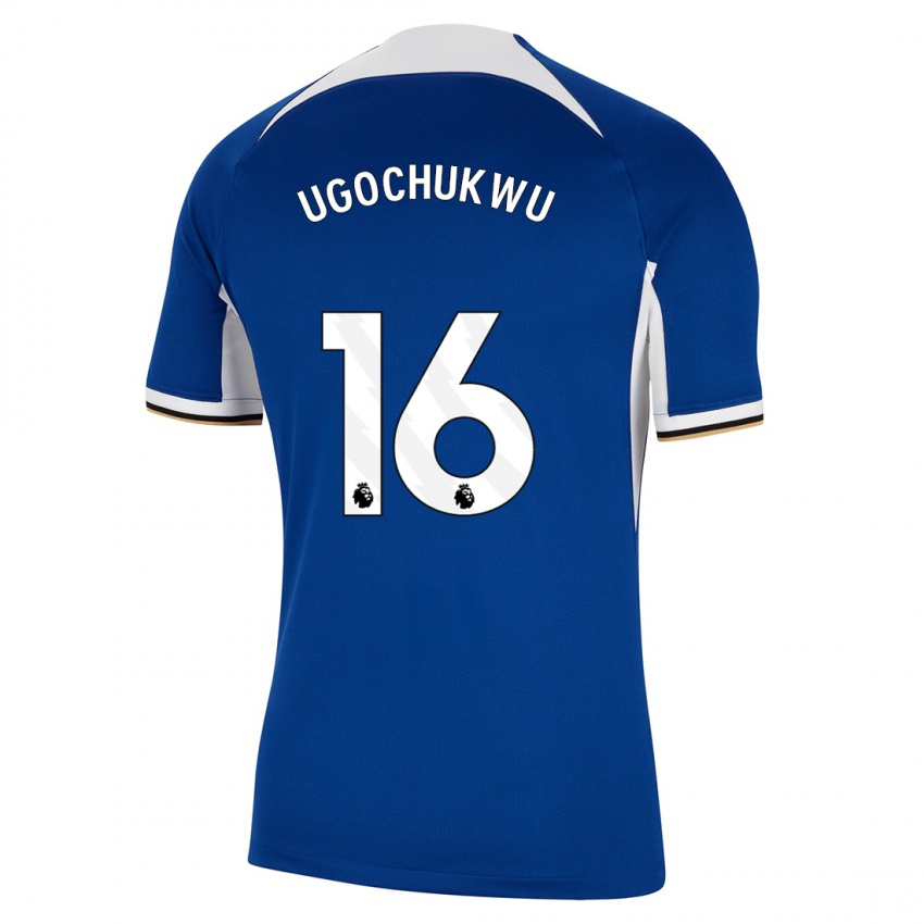 Kinder Lesley Ugochukwu #16 Blau Heimtrikot Trikot 2023/24 T-Shirt