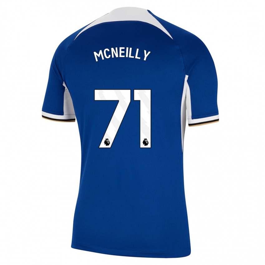 Kinder Donnell Mcneilly #71 Blau Heimtrikot Trikot 2023/24 T-Shirt
