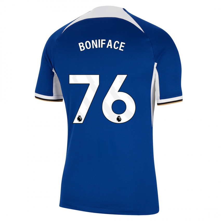Kinder Somto Boniface #76 Blau Heimtrikot Trikot 2023/24 T-Shirt