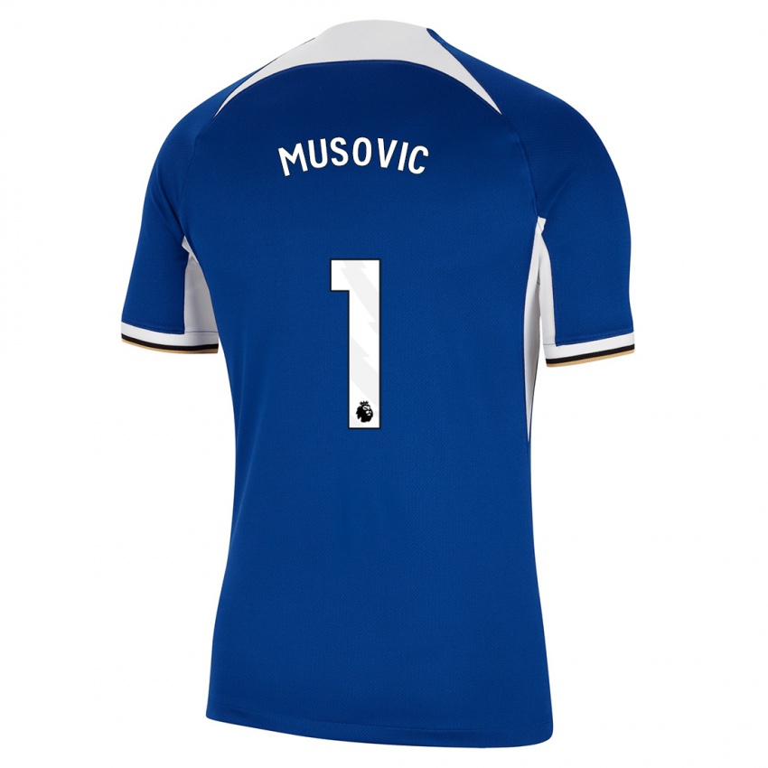 Kinder Zecira Musovic #1 Blau Heimtrikot Trikot 2023/24 T-Shirt