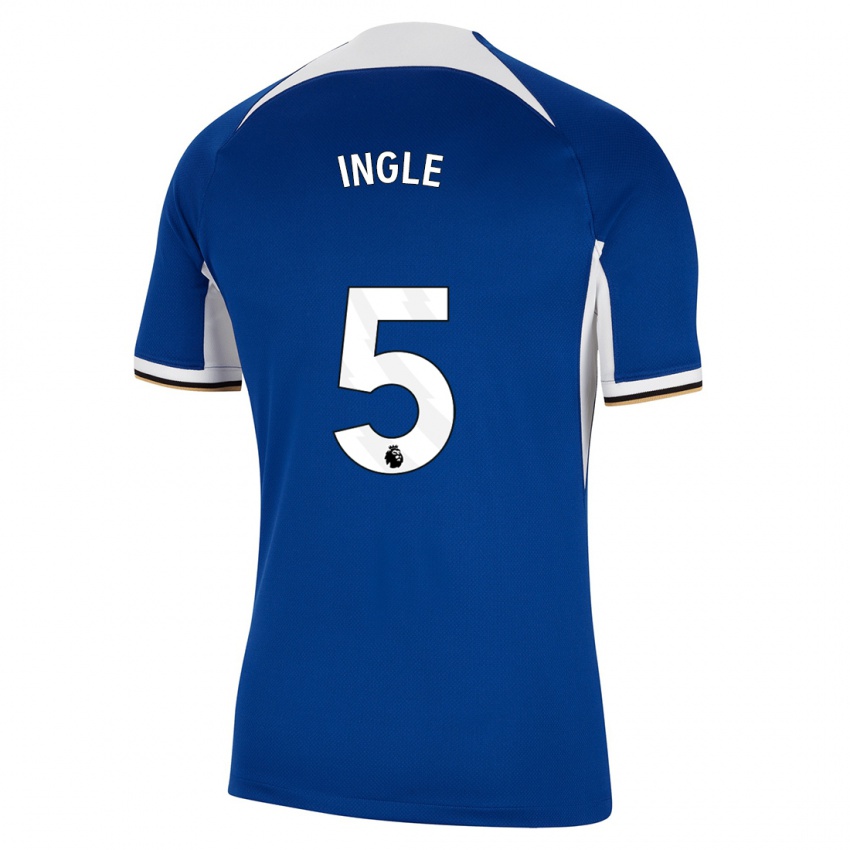Kinder Sophie Ingle #5 Blau Heimtrikot Trikot 2023/24 T-Shirt