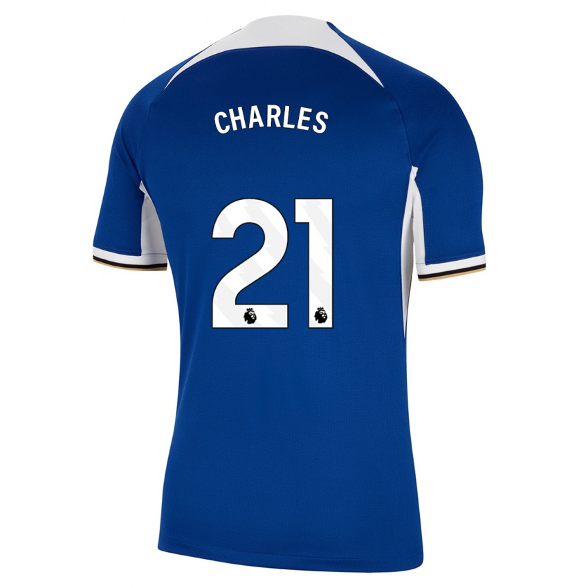 Kinder Niamh Charles #21 Blau Heimtrikot Trikot 2023/24 T-Shirt