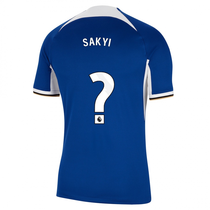 Kinder Samuel Rak-Sakyi #0 Blau Heimtrikot Trikot 2023/24 T-Shirt