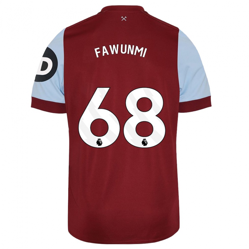 Kinder Favour Fawunmi #68 Kastanienbraun Heimtrikot Trikot 2023/24 T-Shirt