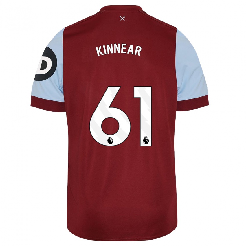 Kinder Brian Kinnear #61 Kastanienbraun Heimtrikot Trikot 2023/24 T-Shirt