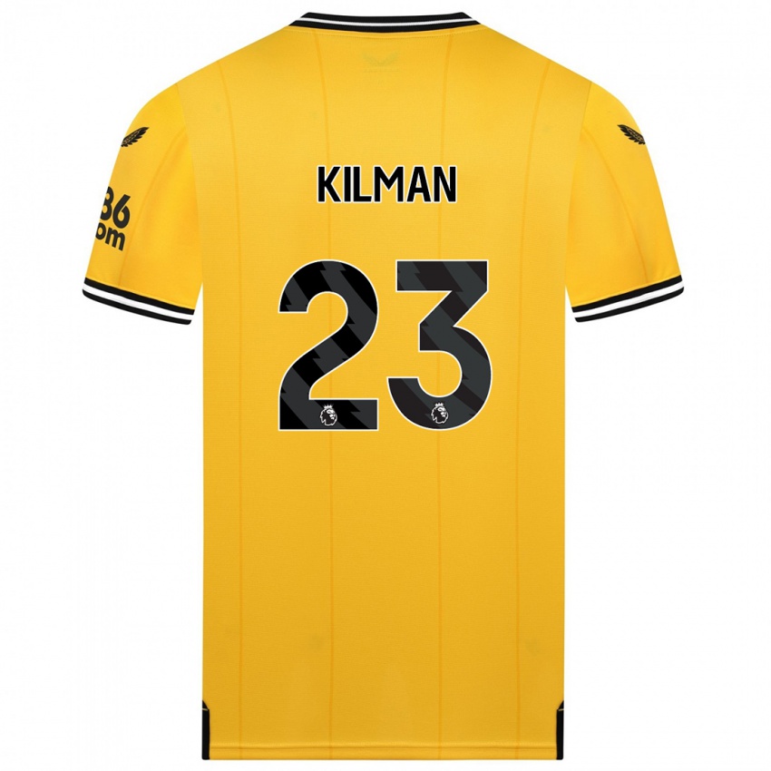 Kinder Max Kilman #23 Gelb Heimtrikot Trikot 2023/24 T-Shirt