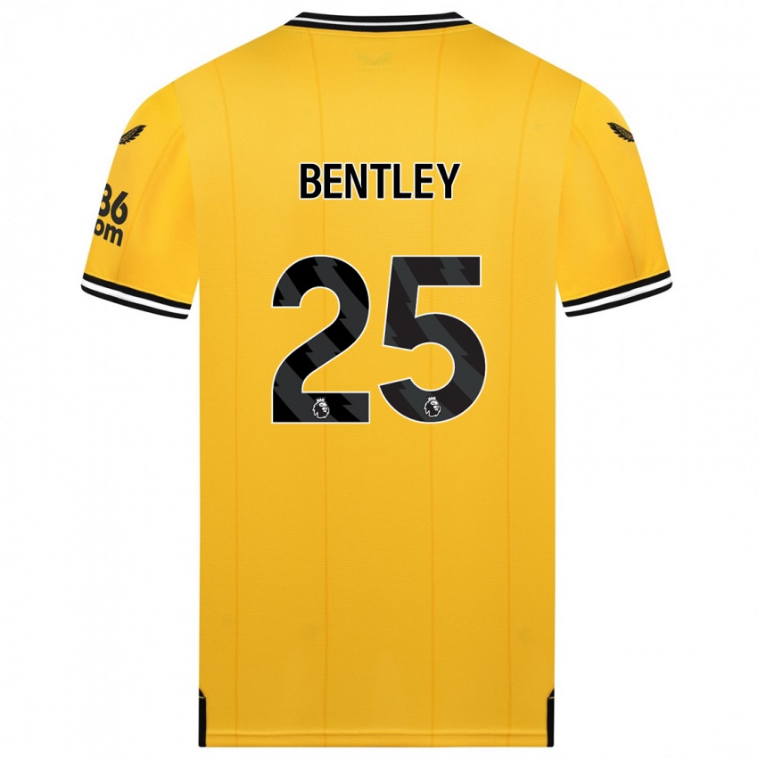 Kinder Daniel Bentley #25 Gelb Heimtrikot Trikot 2023/24 T-Shirt