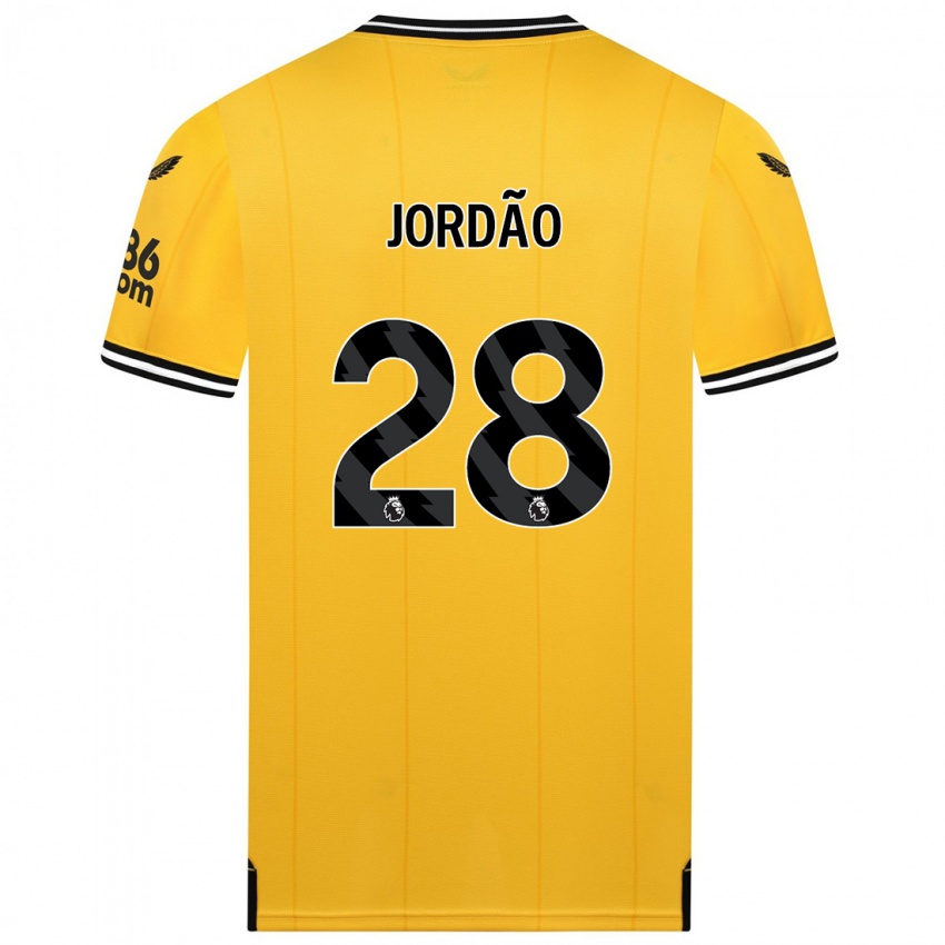 Kinder Bruno Jordao #28 Gelb Heimtrikot Trikot 2023/24 T-Shirt