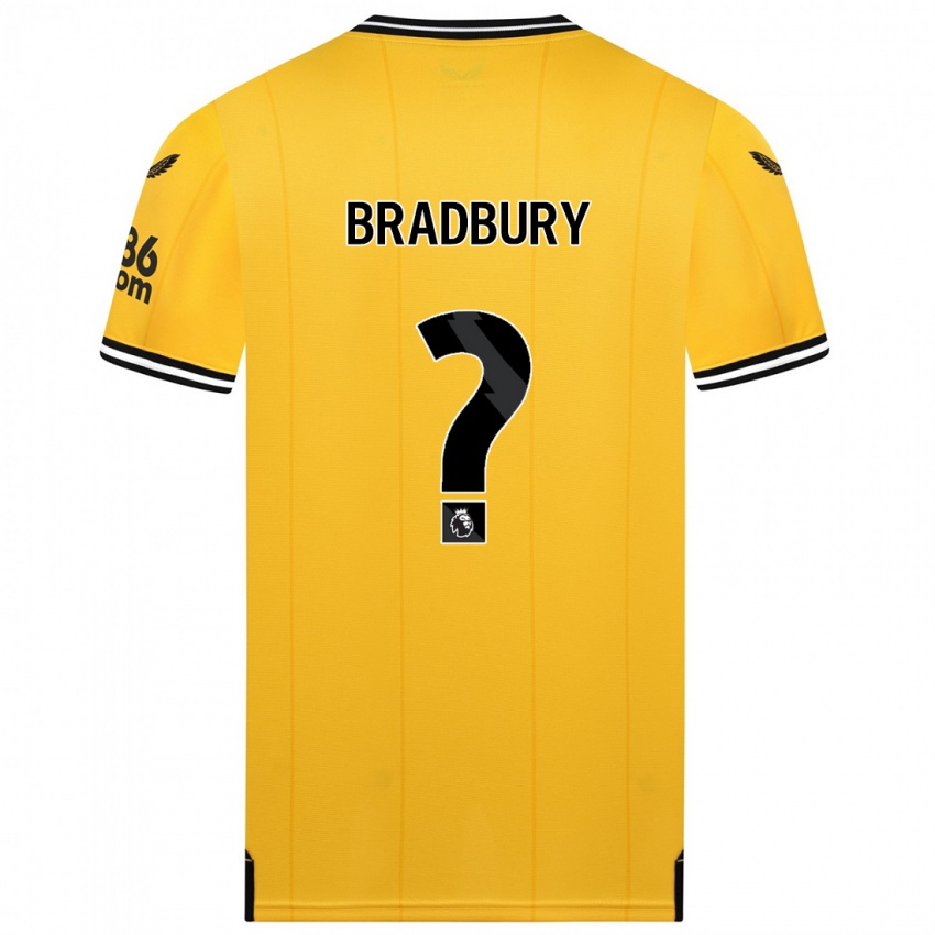 Kinder Mackenzie Bradbury #0 Gelb Heimtrikot Trikot 2023/24 T-Shirt