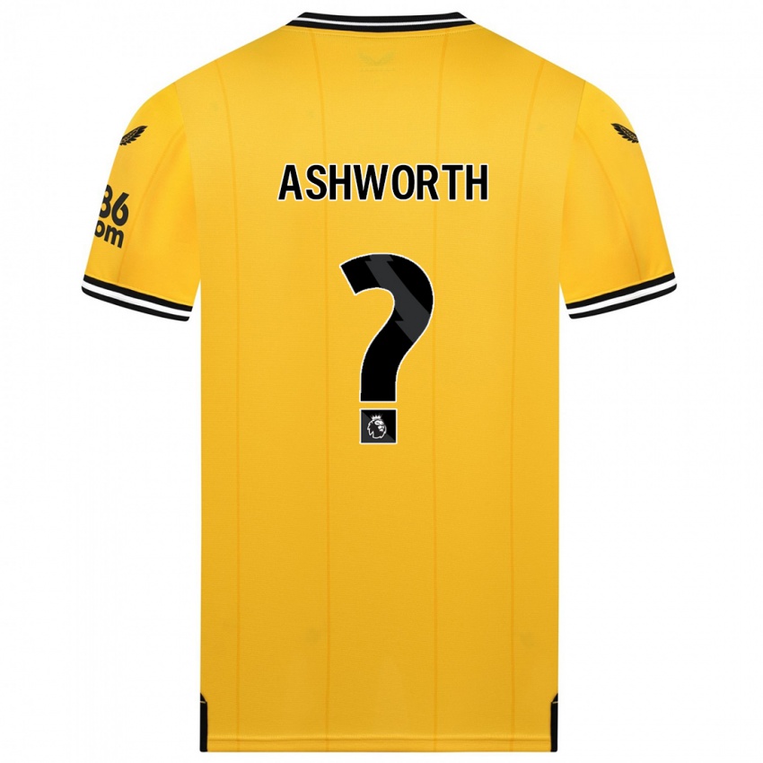 Kinder Fin Ashworth #0 Gelb Heimtrikot Trikot 2023/24 T-Shirt