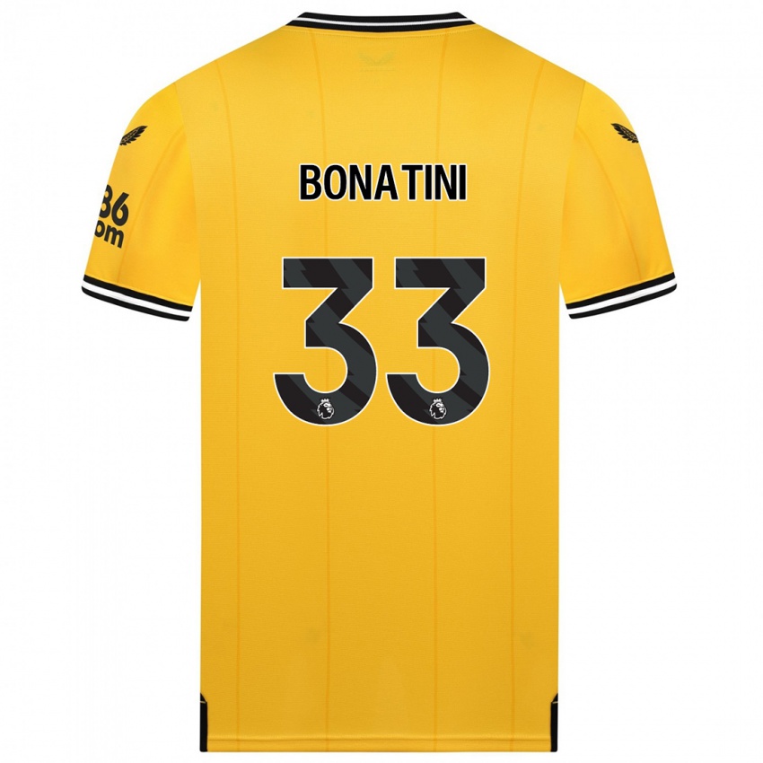 Kinder Leo Bonatini #33 Gelb Heimtrikot Trikot 2023/24 T-Shirt