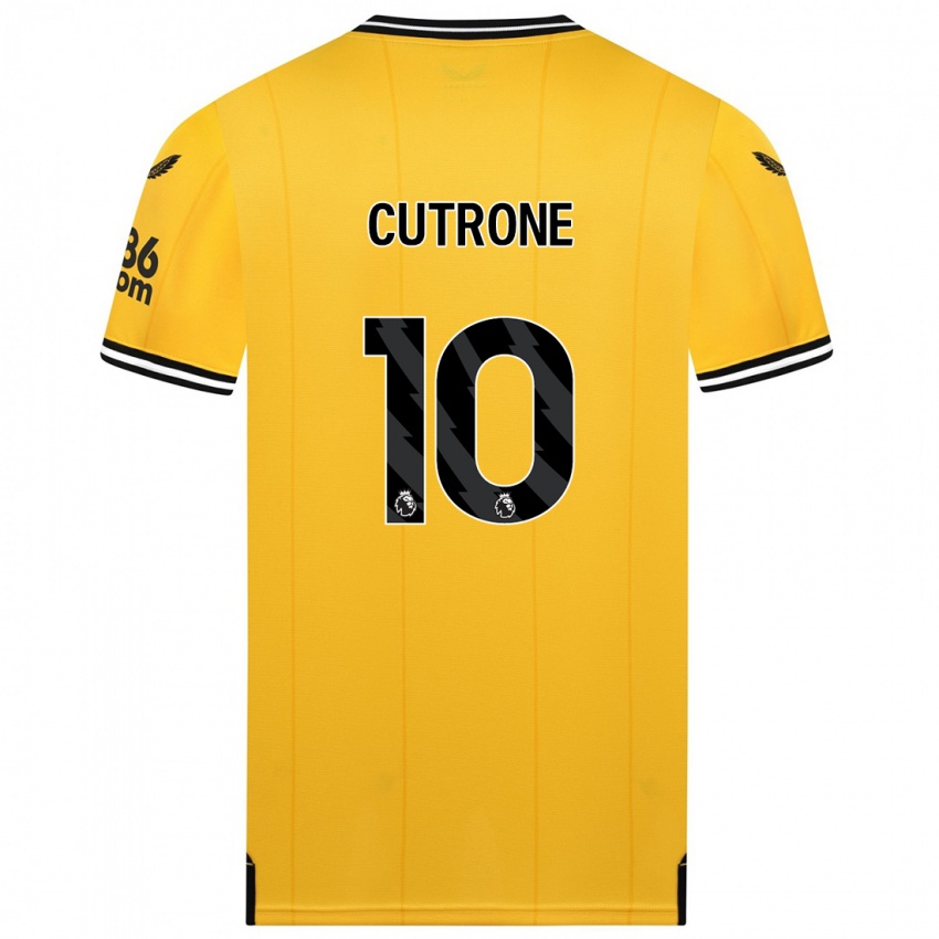 Kinder Patrick Cutrone #10 Gelb Heimtrikot Trikot 2023/24 T-Shirt