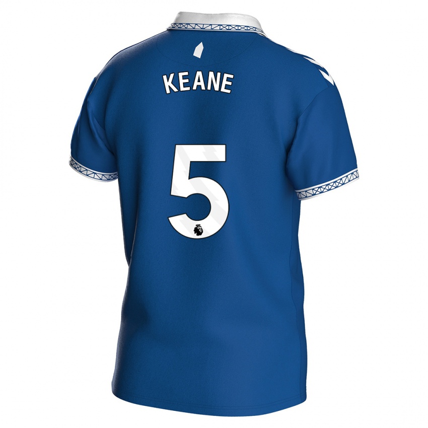 Kinder Michael Keane #5 Königsblau Heimtrikot Trikot 2023/24 T-Shirt