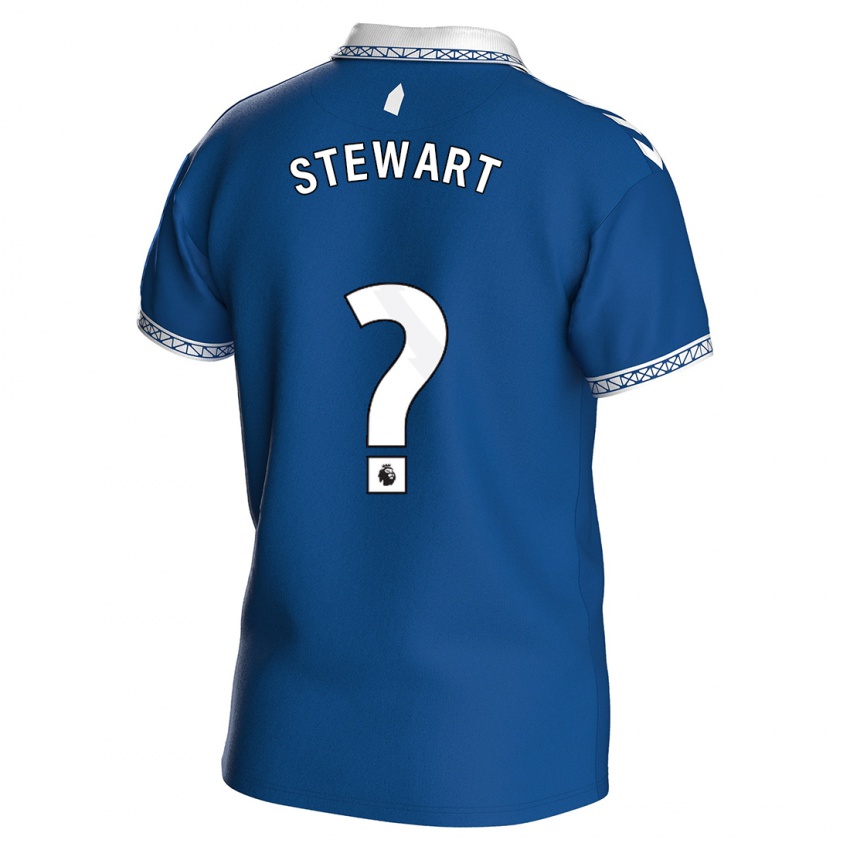 Kinder Jak Stewart #0 Königsblau Heimtrikot Trikot 2023/24 T-Shirt