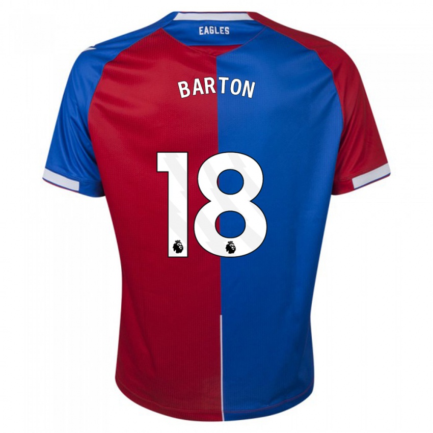 Kinder Kirsty Barton #18 Rot Blau Heimtrikot Trikot 2023/24 T-Shirt