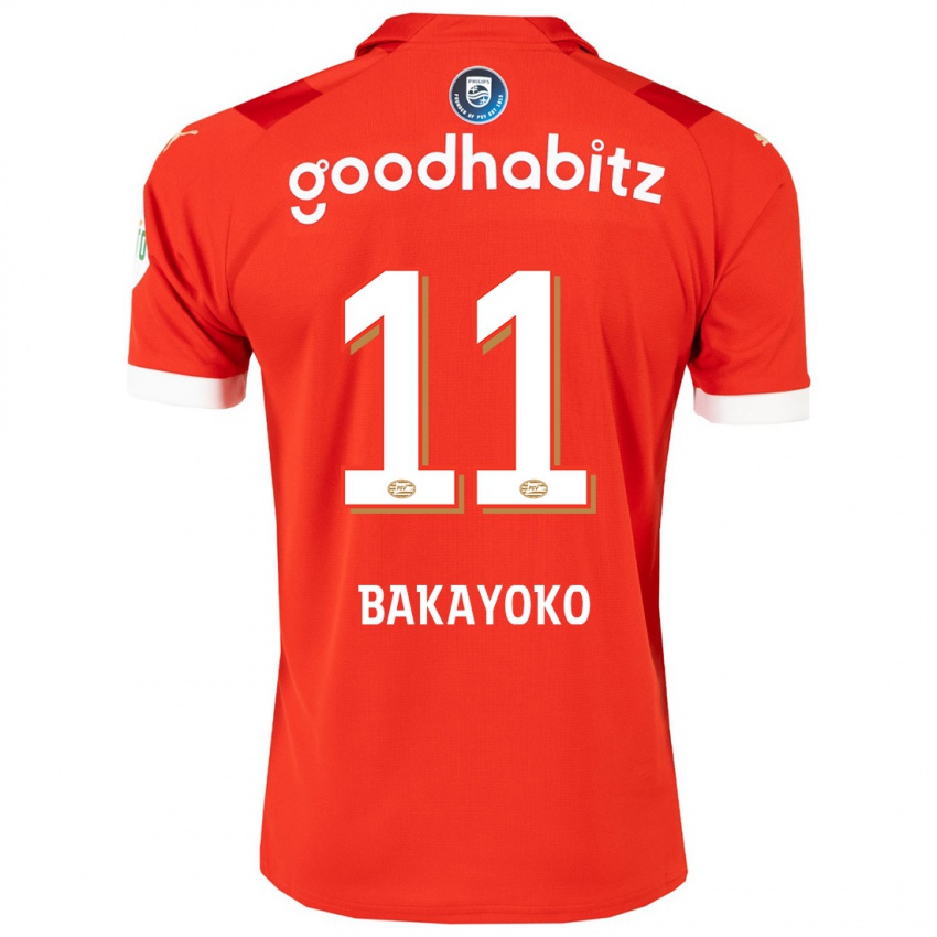 Kinder Johan Bakayoko #11 Rot Heimtrikot Trikot 2023/24 T-Shirt