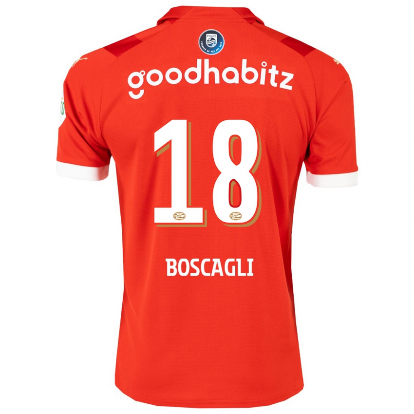 Kinder Olivier Boscagli #18 Rot Heimtrikot Trikot 2023/24 T-Shirt